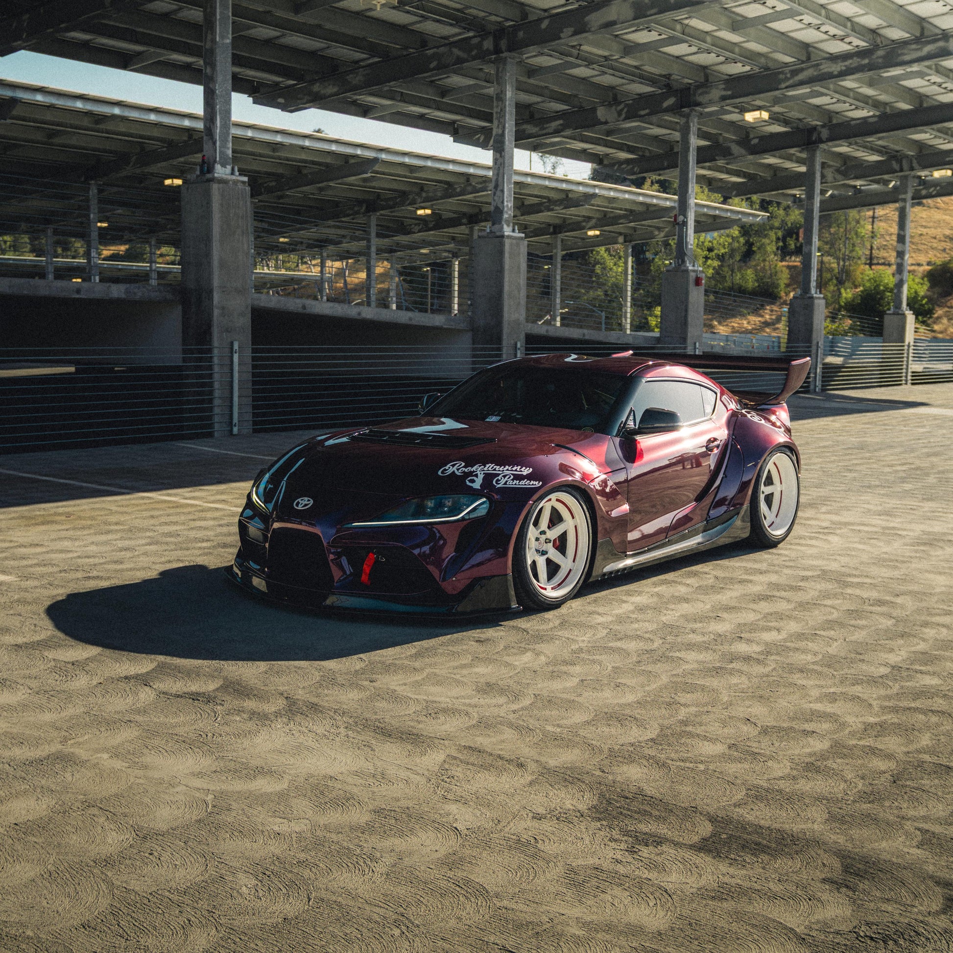 Silver wrapped vehicle